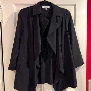 Women’s black drape jacket